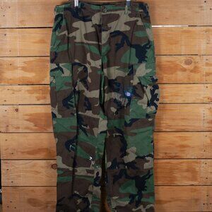 Vintage 90s Distressed M81 Hot Weather Woodland Camo BDU Pants - Men's MD